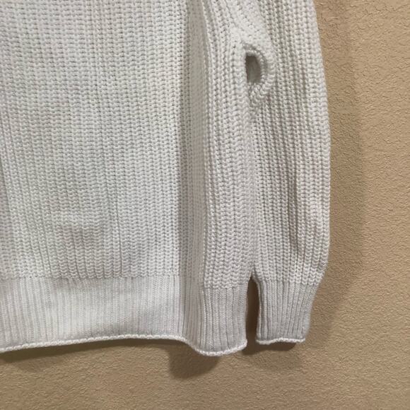 NWT J. Crew Relaxed rollneck™ knit cotton sweater in white XXS - Picture 5 of 11